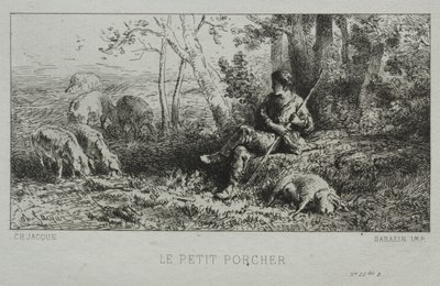 El pequeño porquero de Charles Emile Jacque