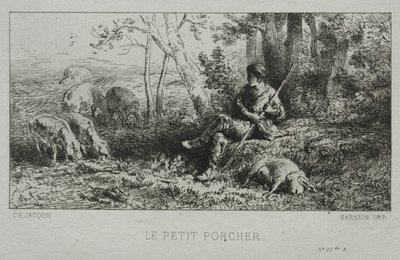 El pequeño porquerizo de Charles Emile Jacque