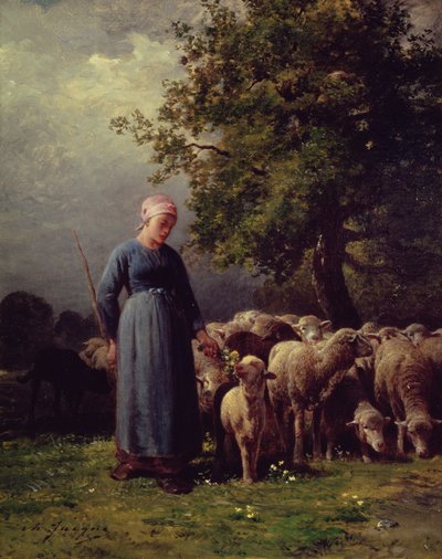 El rebaño perdido de Charles Emile Jacque