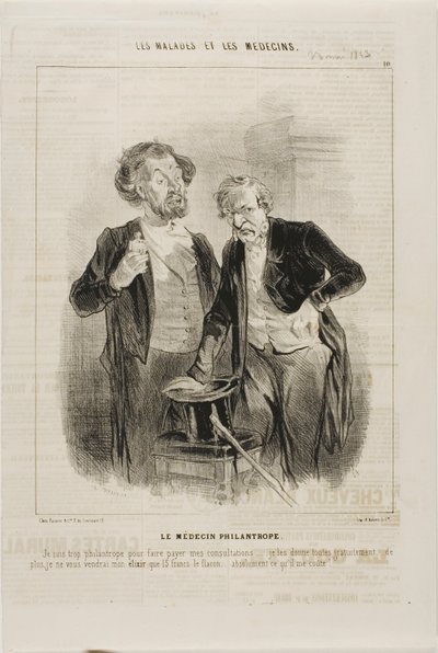 El Doctor Filantrópico (plato 10) de Charles Emile Jacque