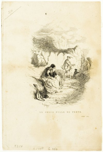 La chica bonita de Perth de Charles Emile Jacque