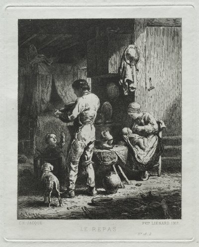El banquete de Charles Emile Jacque