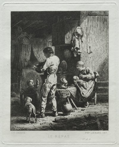 El banquete de Charles Emile Jacque