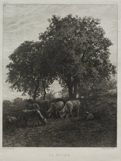 El reposo de Charles Emile Jacque