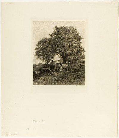El Descanso de Charles Emile Jacque