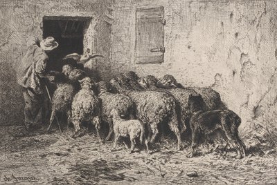 El Regreso, 1864 de Charles Emile Jacque