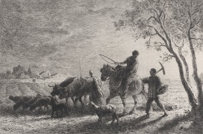El Regreso del Campo de Charles Emile Jacque