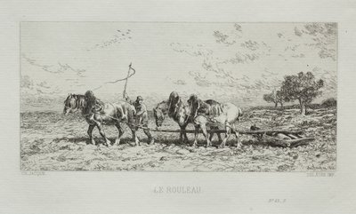 El rodillo, 1868 de Charles Emile Jacque