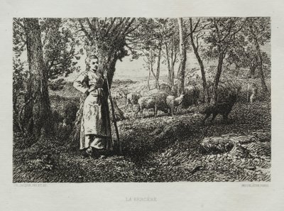 La pastora de Charles Emile Jacque