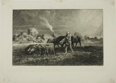 La tormenta de Charles Emile Jacque