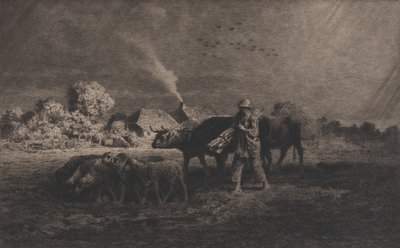 La tormenta de Charles Emile Jacque