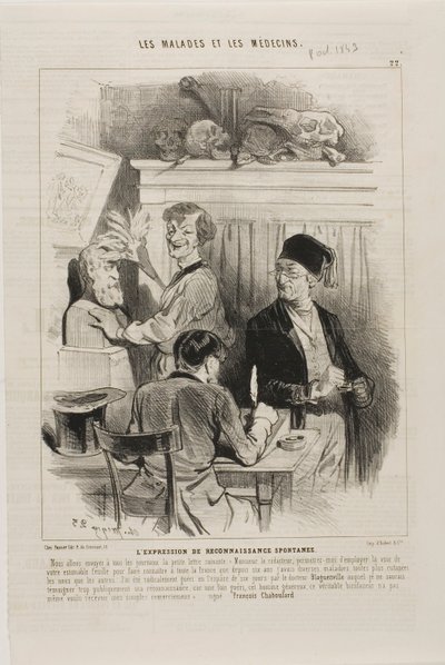 La expresión no solicitada de gratitud (placa 22) de Charles Emile Jacque