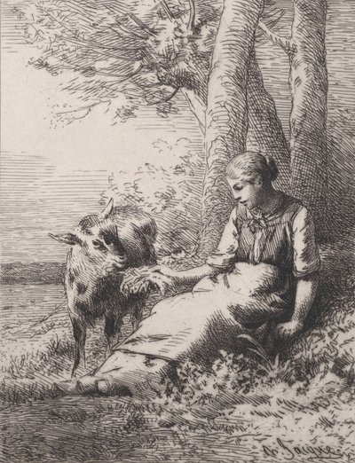 Una Amistad, 1867 de Charles Emile Jacque