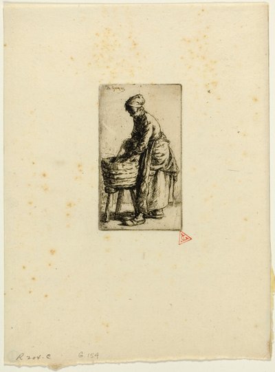 Lavandera de Charles Emile Jacque