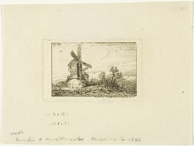 Molino de Viento de Charles Emile Jacque