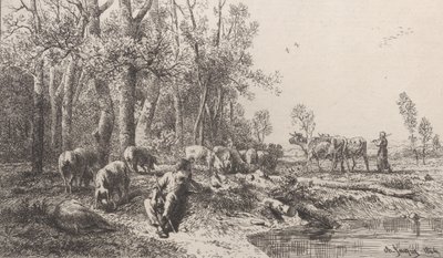 Invierno, 1864 de Charles Emile Jacque