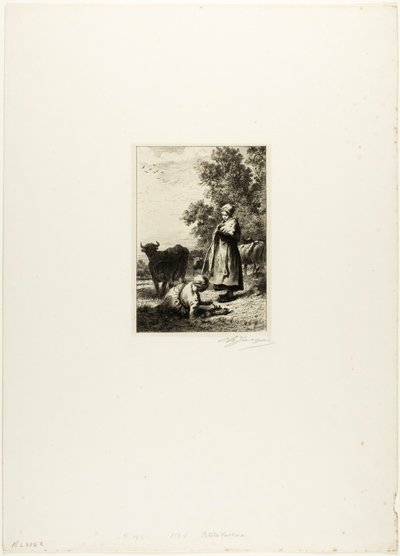 Jóvenes pastores de Charles Emile Jacque