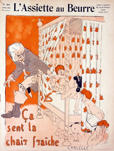 Caricatura de amor sórdido y furtivo, Ilustración de 