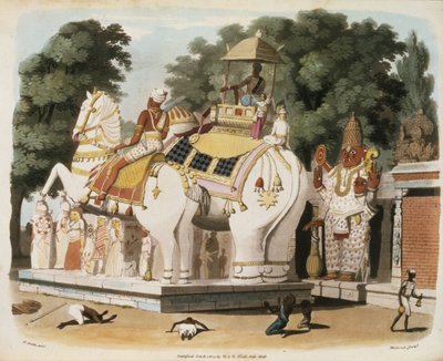 Los nativos rinden homenaje a su gobernante, grabado por Thomas Medland (1755-1823) 1803 de Charles Emilius Gold