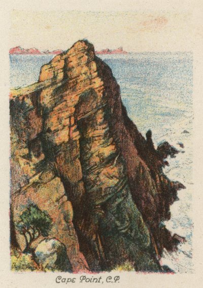 Sudáfrica: Cape Point, CP (litografía en color) de Charles Ernest Peers