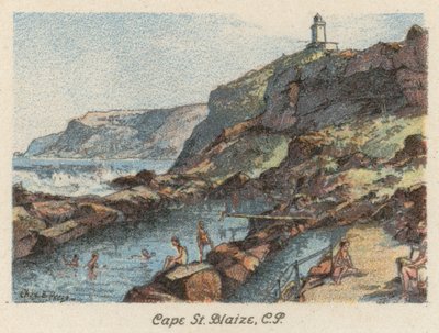 Sudáfrica: Cape St Blaize, CP (litografía en color) de Charles Ernest Peers