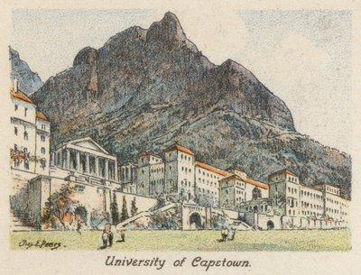 Sudáfrica: Universidad de Ciudad del Cabo (litografía en color) de Charles Ernest Peers