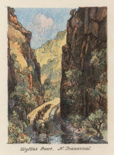 Sudáfrica: Wyllies Poort, N Transvaal (litografía en color) de Charles Ernest Peers