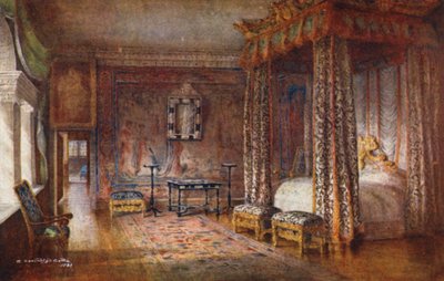 Casa Knole: Salón de Embajadores (litografía en color) de Charles Essenhigh Corke