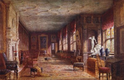 Casa Knole: Cartoon Gallery (litografía en color) de Charles Essenhigh Corke