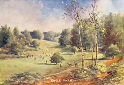 Casa Knole: Gland in the Park (litografía en color) de Charles Essenhigh Corke