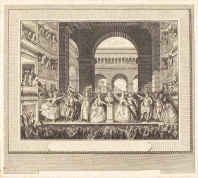 Couronnement de Voltaire de Charles Etienne Gaucher after Jean Michel Moreau