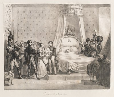 Nacimiento del Rey de Roma, principios del siglo XIX de Charles Etienne Pierre Motte