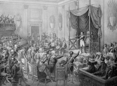 Formación de la Confederación del Rin, 1806 de Charles Etienne Pierre Motte