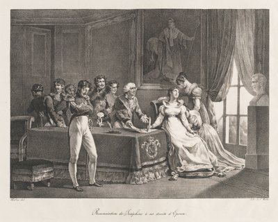 Josefina Renunciando a Sus Derechos, principios del siglo XIX de Charles Etienne Pierre Motte