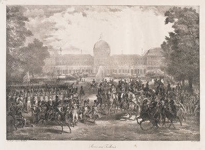 Revisión de las Tullerías, principios del siglo XIX de Charles Etienne Pierre Motte