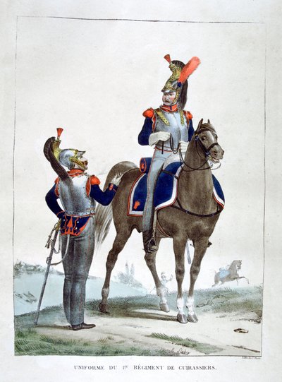 Uniforme del 1er Regimiento de Cazadores, Francia, 1823 de Charles Etienne Pierre Motte