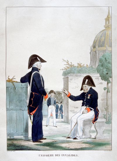 Uniforme de los Inválidos, Francia de Charles Etienne Pierre Motte