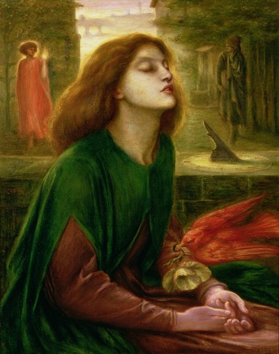 Copia de Beata Beatrix de Dante Gabriel Rossetti (1828-82), c.1900-10 (óleo sobre lienzo) de Charles Fairfax Murray