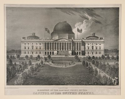 Elevación de la Punta Este del Capitolio de los Estados Unidos (Washington, D.C.) de Charles Fenderich