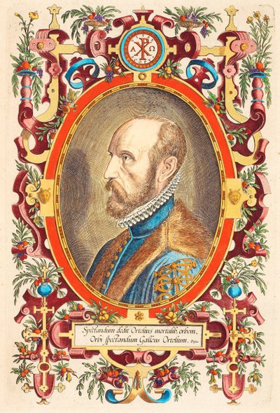 Retrato de Abraham Ortelius 1527-1598 De: Theatrum Orbis Terrarum, 1579 de Charles Fenderich