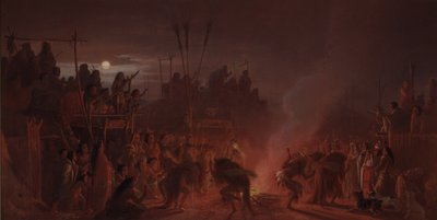 El baile del búfalo de Charles Ferdinand Wimar
