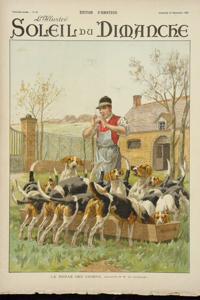 Perros alimentándose, de la portada de 