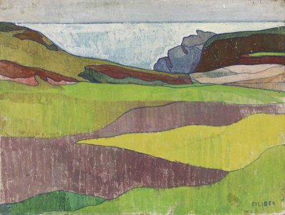 Paisaje rocoso, Le Pouldu, ca. 1891 de Charles Filiger