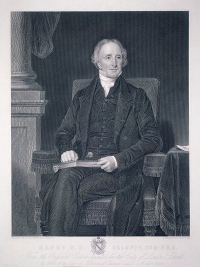 Henry Benjamin Hanbury Beaufoy, c1848 de Charles Fox
