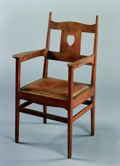 Silla de comedor con brazos y asiento desmontable, c.1902 de Charles Francis Annesley Voysey