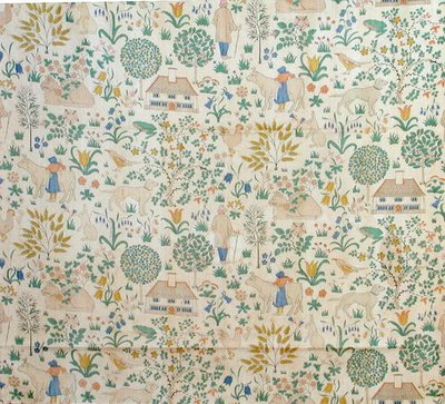 La casa que Jack construyó, fabricada por Morton Sundour de Charles Francis Annesley Voysey