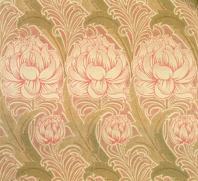 Papel pintado diseñado por Voysey, Victorian de Charles Francis Annesley Voysey