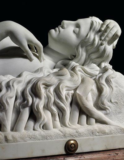 Figura de tamaño natural de Rhodopis sobre pedestal, 1862 de Charles Francis Fuller