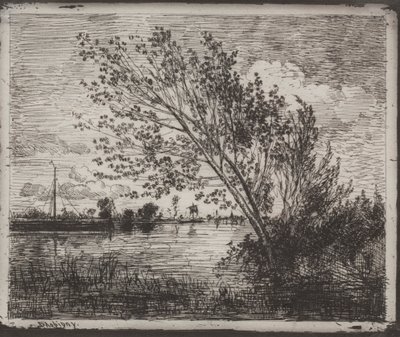 Un grupo de alisos de Charles Francois Daubigny