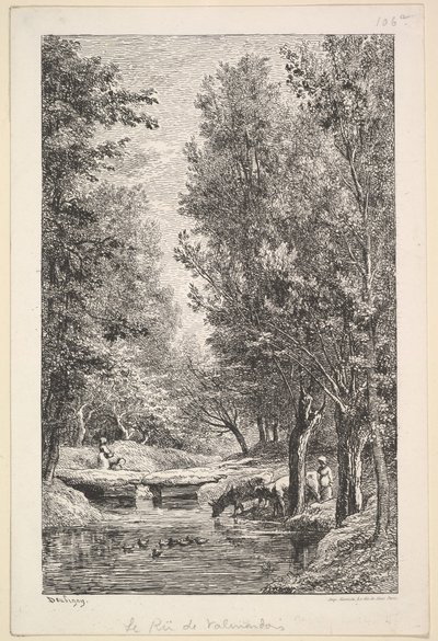 Un arroyo en el valle de Mondois de Charles Francois Daubigny